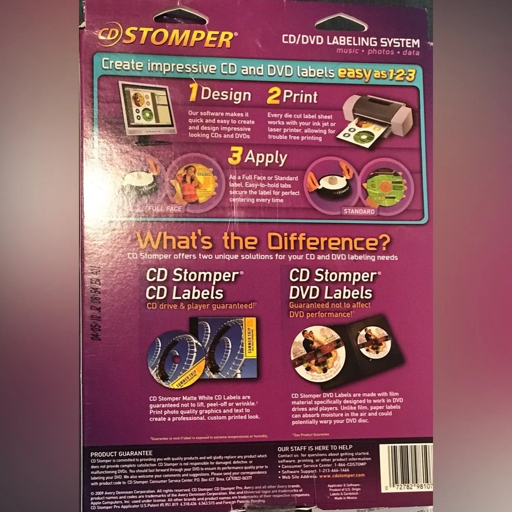 CD/DVD Labeling System